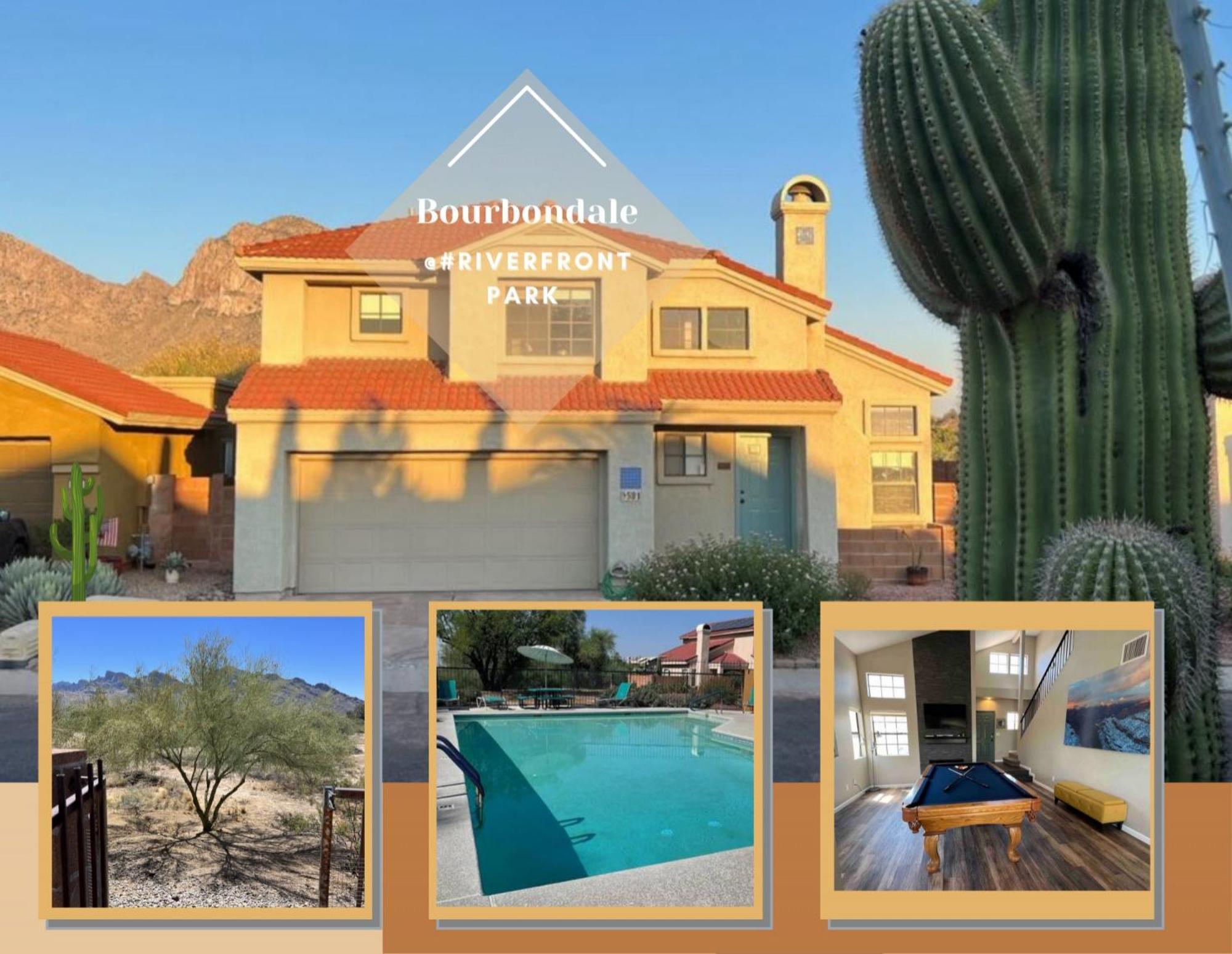 Private Home - Billiards, Mountain Views, Private Desert Access, Hoa Pool & Spa, Bbq, At Lambert Park - Bourbondale Тусон Екстериор снимка